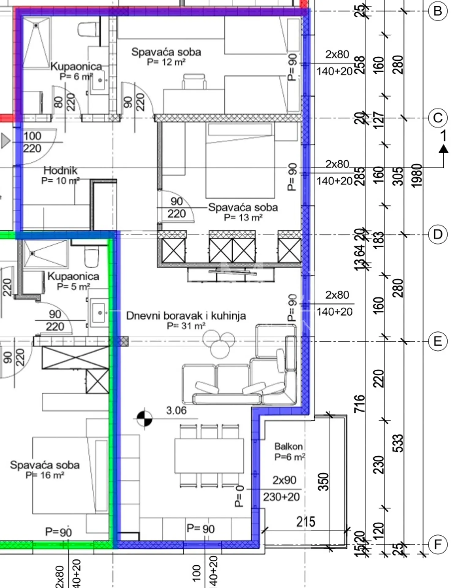 samobor- novogradnja - i kat - s2- 72 m2 - slika 17