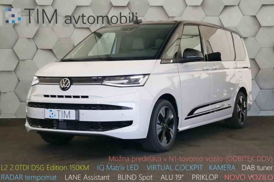 Volkswagen Multivan T7 L2 2.0TDI DSG Edition IQ Matrix VIRTUAL KAMERA - Ljubljana