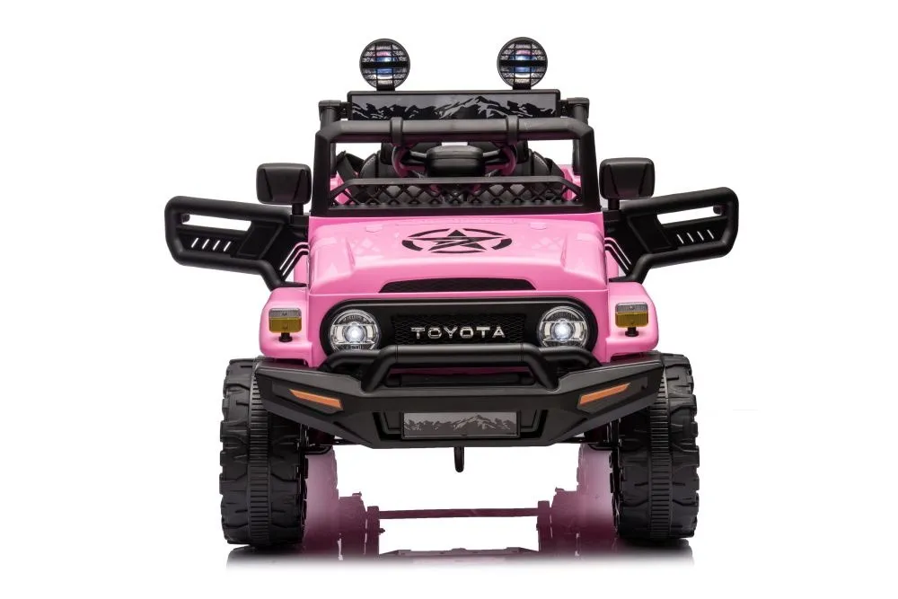 licencirani auto na akumulator toyota fj white 4x4 - rozi - slika 4