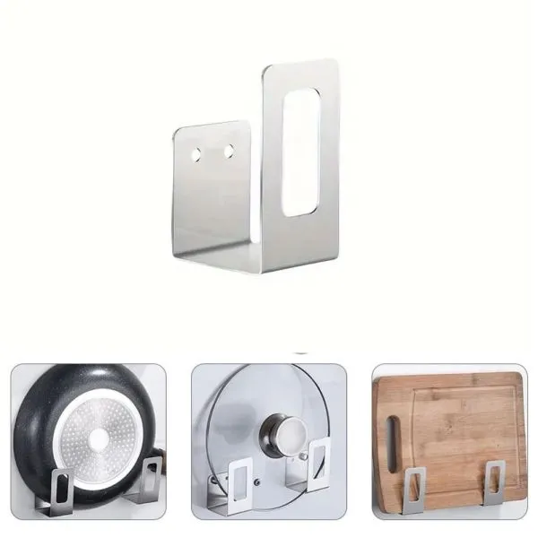 metalni zidni držač - silver - slika 5