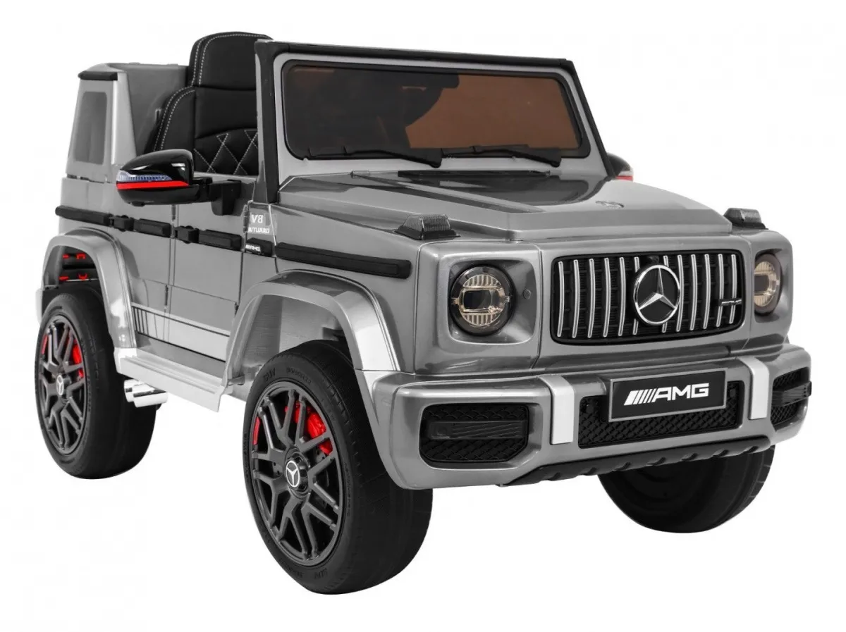 licencirani auto na akumultor mercedes g63 - sivi/lakirani - slika 8