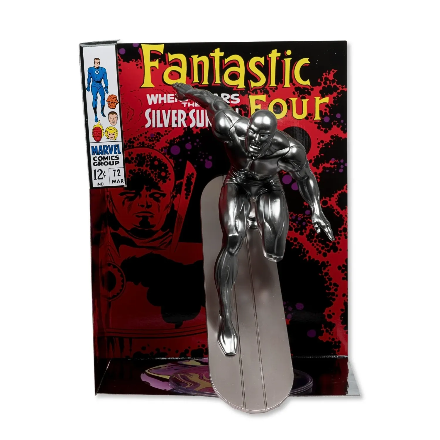 McFarlane Marvel – Silver Surfer figura25cm + Strip Fantastic Four #72 - Zagreb