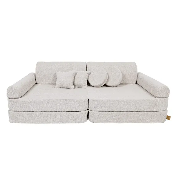 Velika modularna sofa za djecu - Premium Boucle, boja šampanjca Ecru - Zagreb