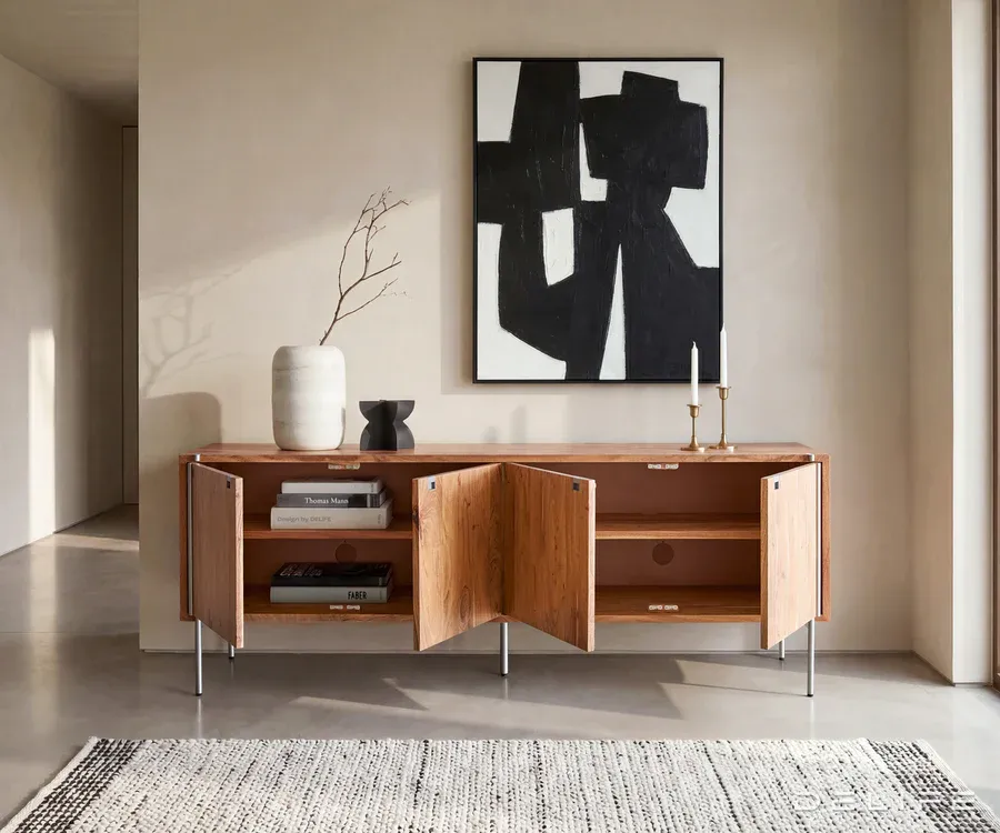 komoda rivoro 208x48cm, materijal: bagrem - slika 2