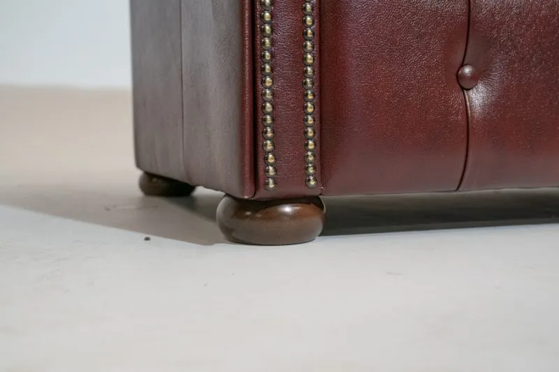 chesterfield garnitura class leather | 6-sjedišta | cloudy red - slika 3