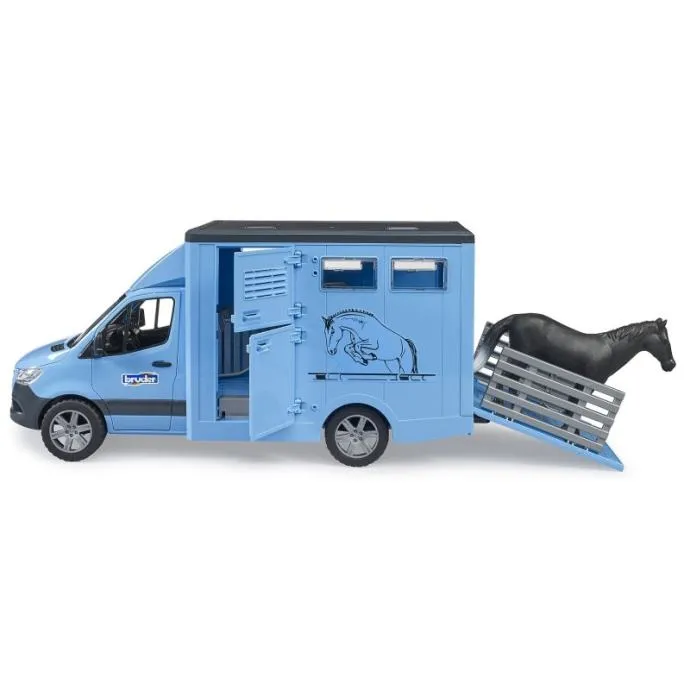 bruder mb sprinter transporter životinja sa 1 konjem - slika 3