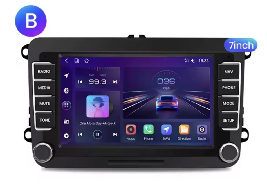 vw tiguan passat golf original 2din radio navigacija carplay kamera - slika 5