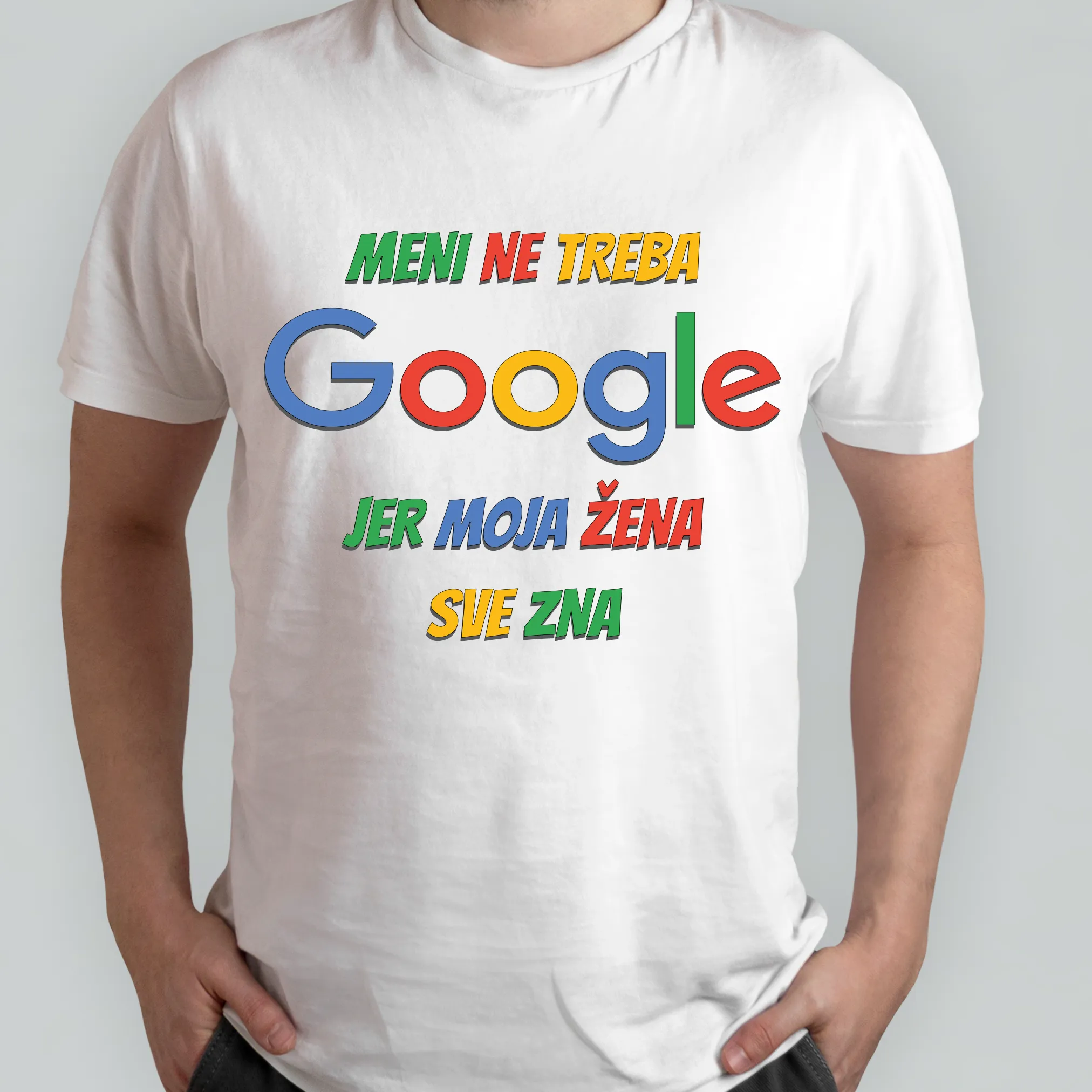 Šaljiva muška majica – Google - Osijek