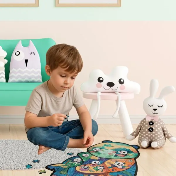 panda puzzle – edukativna slagalica za djecu - slika 2