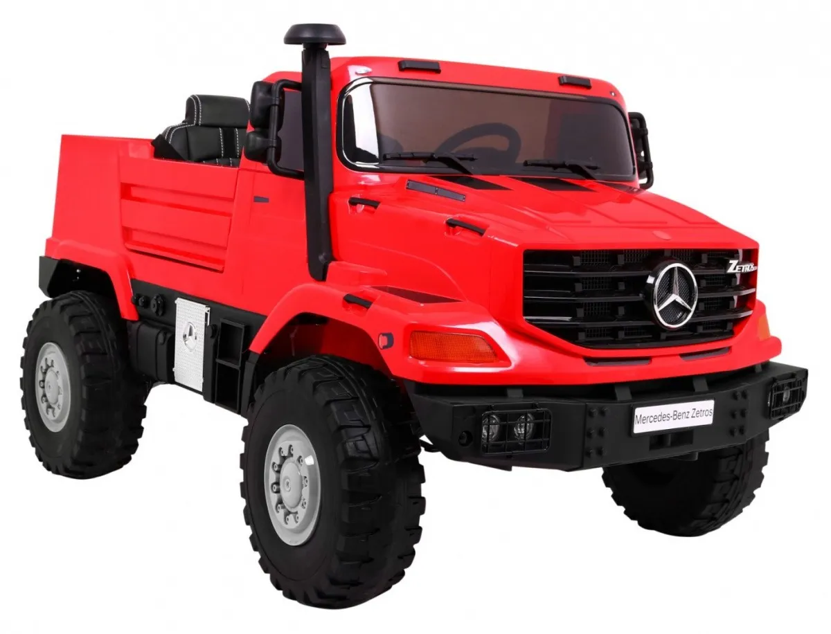licencirani auto na akumultor mercedes benz zetros - crveni - slika 8