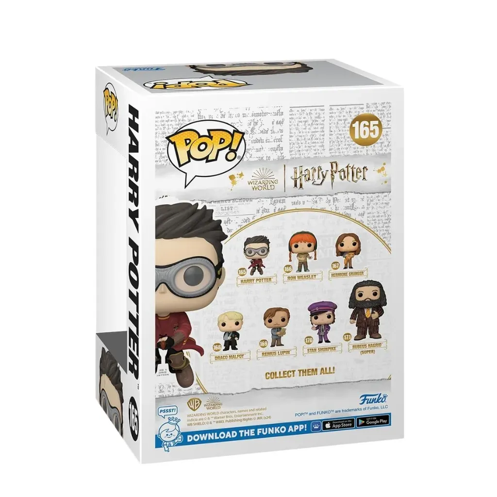 funko pop! harry potter – harry potter with broom (quidditch) #165 - slika 2