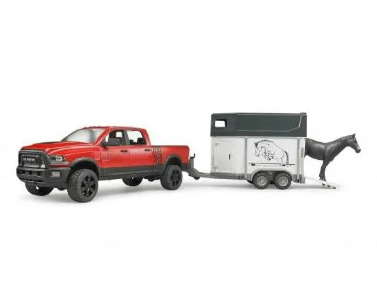 bruder auto ram 2500 sa prikolicom za konje - br02501 - slika 2