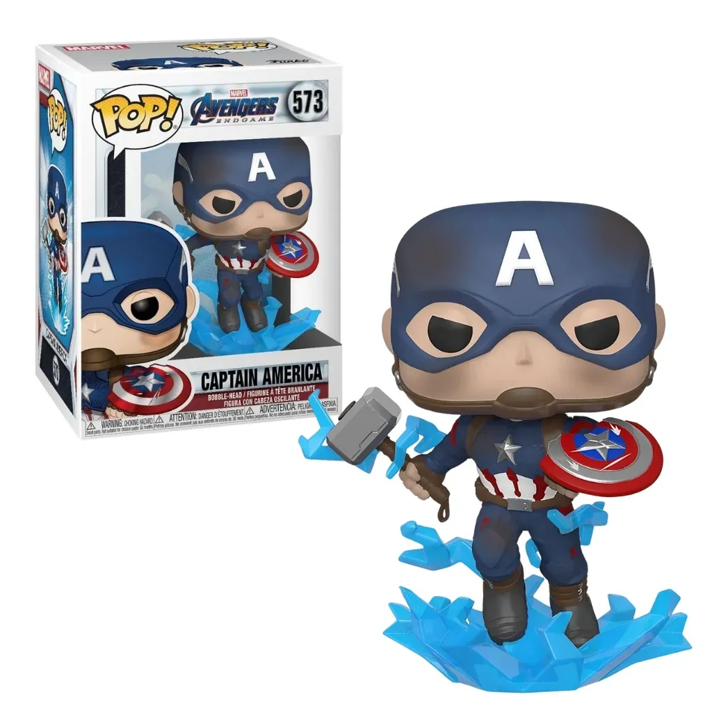 funko pop! marvel: avengers – captain america with mjolnir #573 - slika 3